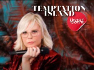 Maria De filippi logo Temptation island e Uomini e Donne